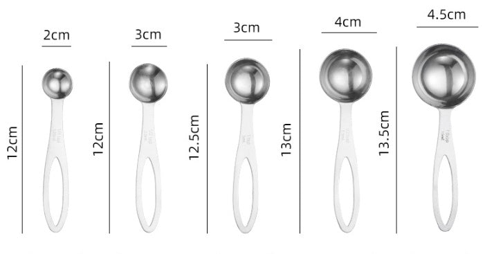 Stainless Steel Measuring 5-piece Set Measuring Spoon Set