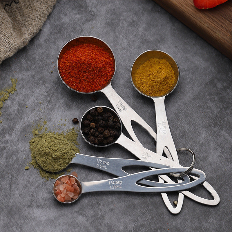Stainless Steel Measuring 5-piece Set Measuring Spoon Set